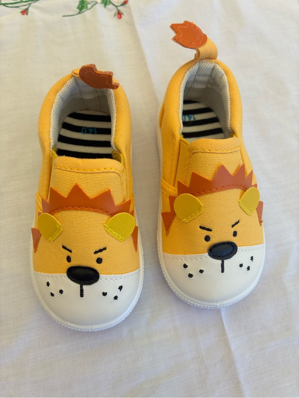 Yellow Lion Slip-On Baby & Walker Shoes